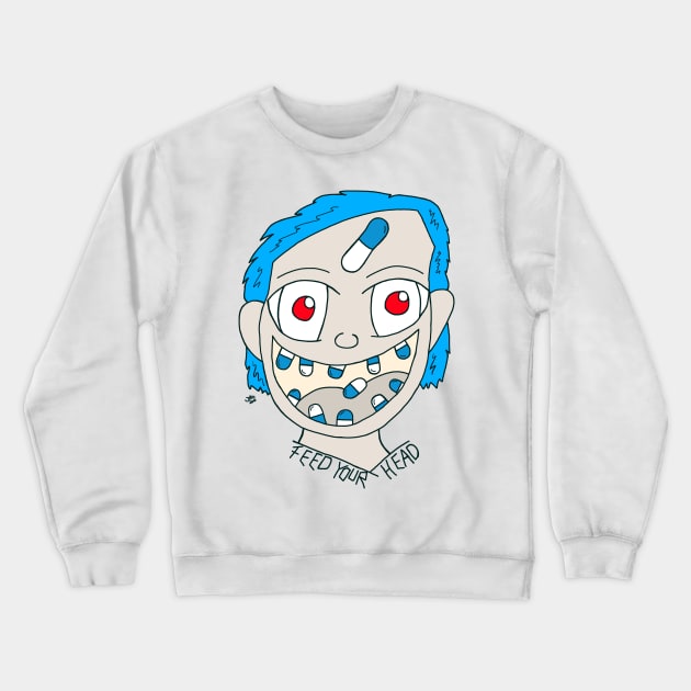 Feed your head Crewneck Sweatshirt by JatoLino